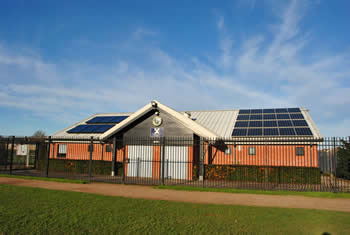 Outside of Morse Pavilion