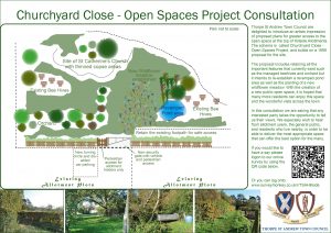 The proposed site is located at the Northern top of the Hillside allotments, sharing its boundaries with Elizabeth Avenue to the North and Hilly Plantation to the East. Archaeological digs conducted in 1951-53 and again in 1999 concluded that the site dates to the late Saxon period (evidence of domestic rubbish pits). A church and burial ground occupied the North East corner of the site as it is now. Records date a church being present from 1050 – 1555 when is was then demolished. Between the 17th – 19th Century the site was known as the ‘Old Thorpe Churchyard’. There is some question as to the name of the former church; with some maps naming the area as the former site of St Catherine’s and later evidence supporting that the site was of the former church of St Andrews. The area was presumably cultivated as allotment plots until human remains were uncovered during the archaeological digs in the 1950’s. A subsequent dig in 1999 was to define the extent of the remains of the church and associated burial ground. The council decided to establish the area as a ‘nature reserve’ in 1996 with management proposals sought from the Norwich Fringe Project in 1997 and a further management rationale report conducted in 1999. In 2011 the area had clearance works and establishment of an orchard of historic Norfolk varieties of apples in partnership with Broadland District Council's "Putting the Bee back in Broadland" community wildlife scheme. The site is currently home to an estimated 18 beehives and is generally used as a vehicle turning circle and car park for allotment garden tenants. 2. Project Scope The progression of the site and an appreciation of its flora and fauna will be to make the space open for quiet public recreational and educational use. · Areas of heavily overgrown wooded copse will require thinning to promote understory flora and fauna · The existing ‘pond’ needs the be remodelled to establish a stable marine habitat · Further establishment of wildflower/grass meadows · Creation of and alternative vehicle turning area with disabled car parking space · Establishment of ‘nature’ area boundary with the installation of vehicular restriction gates/pedestrian access points etc. 3. Deliverables There is a need for quiet secure places that not only permit wildlife to flourish but give spaces for reflection. This project will provide: · Manageable wild habitat · Additional secure ‘open space’ · Partnership with educational agencies (schools and SEND units) 4. Affected Parties To mitigate the loss of vehicular turning facilities for allotment tenants, it is proposed to convert part of a vacant garden plot to a hard-standing turning area. 5. Implementation Plan The area will be zoned to permit priority improvement works. 1. Establish boundaries and newly established vehicle turning area and install boundary fences/gates 2. Thin existing ‘orchard’ boundary line to promote light 3. Crown thin large Oak North of the ‘orchard’ to promote light 4. Thin existing wooded copse areas 5. Establish new wildflower meadow/grassland areas