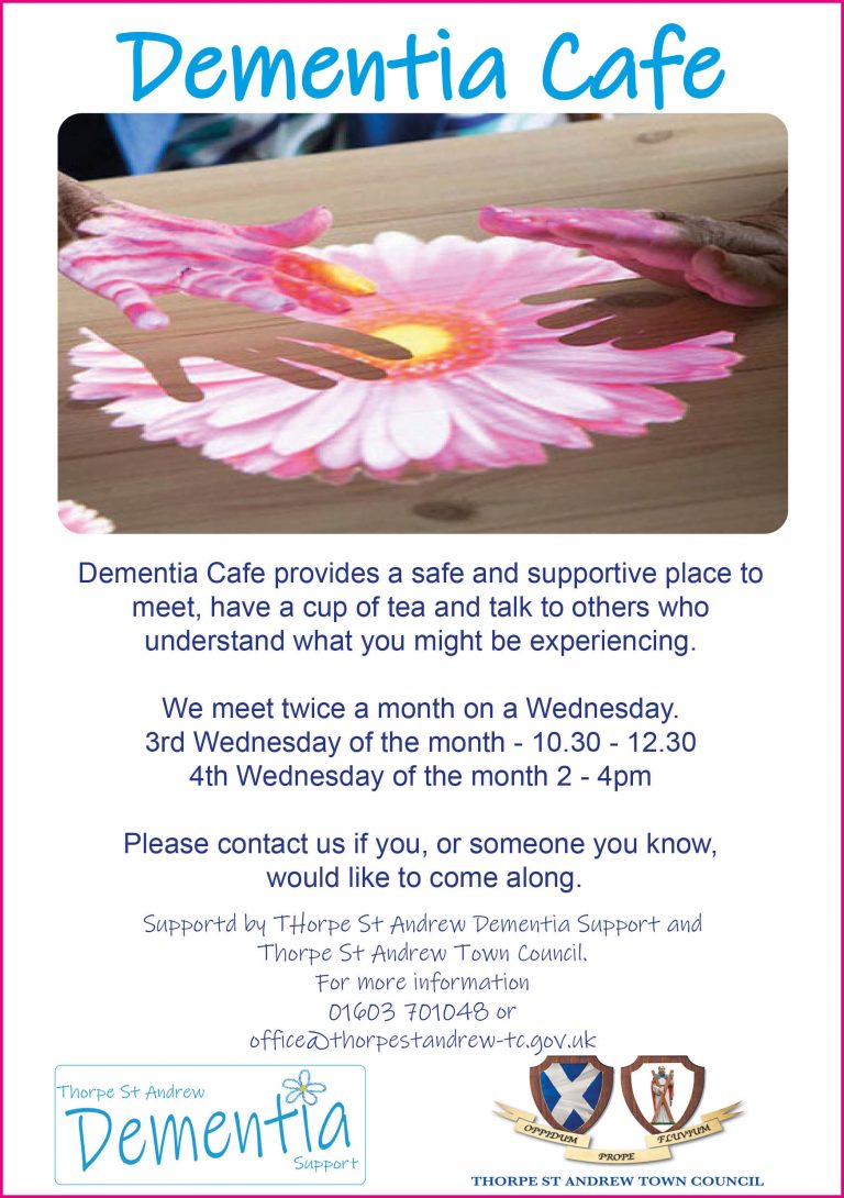 flyer for Dementia Cafe