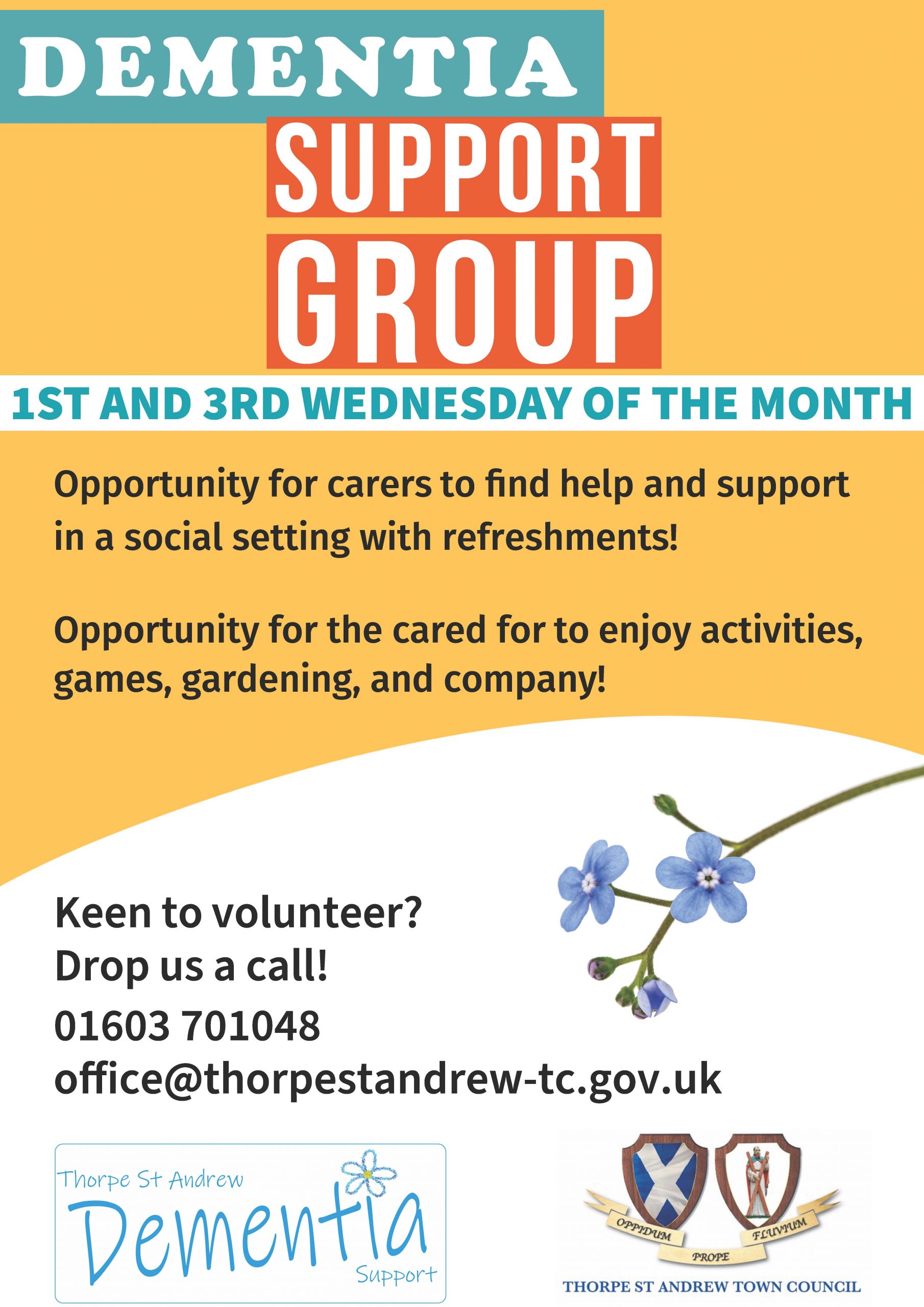 Dementia Support Group Poster