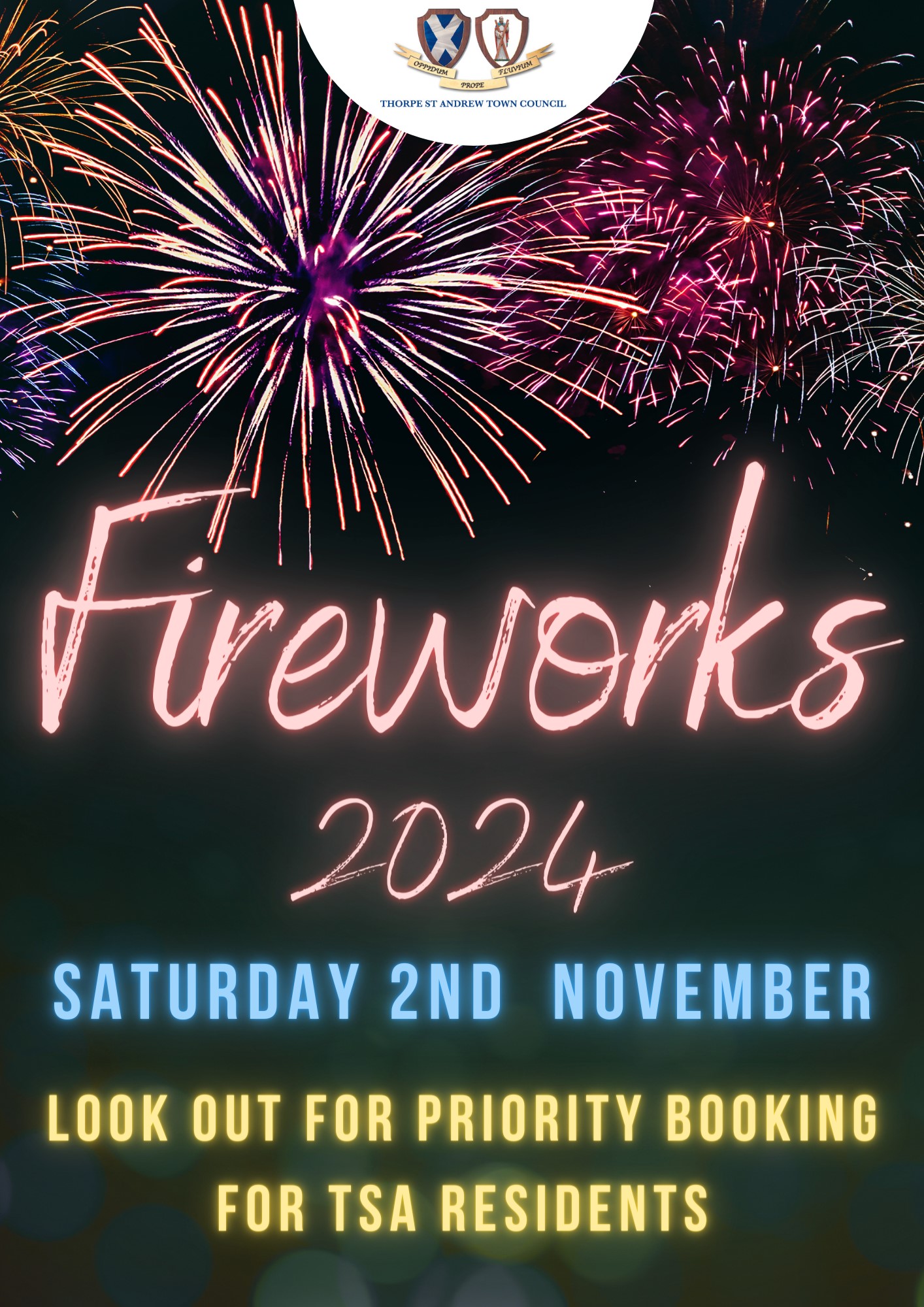 Copy of Fireworks - Save the Date (A4 Document)